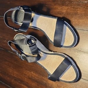 Black Wedge Heels sz 10